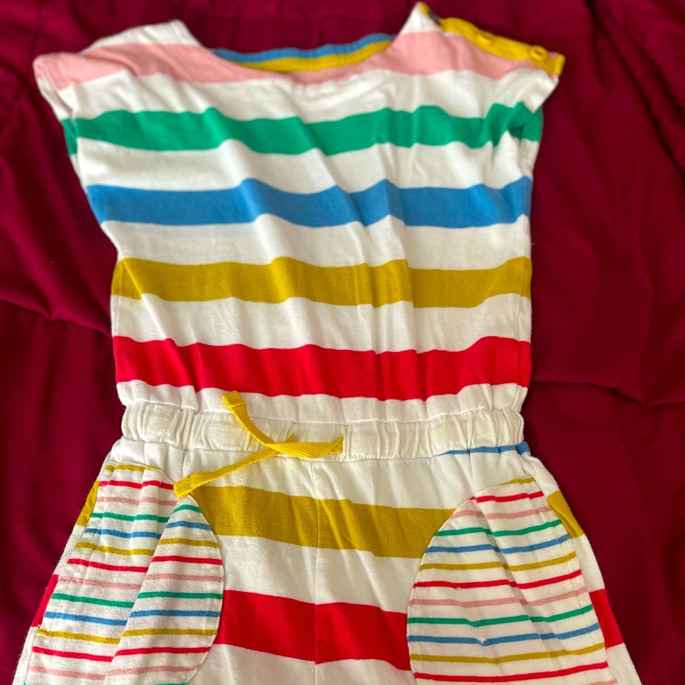 Mini Boden Romper shorts multi color short sleeve